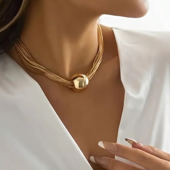 ❌Price Drop ❌Brand  New Gold Polished Brass Choker. - Picture 6 of 8